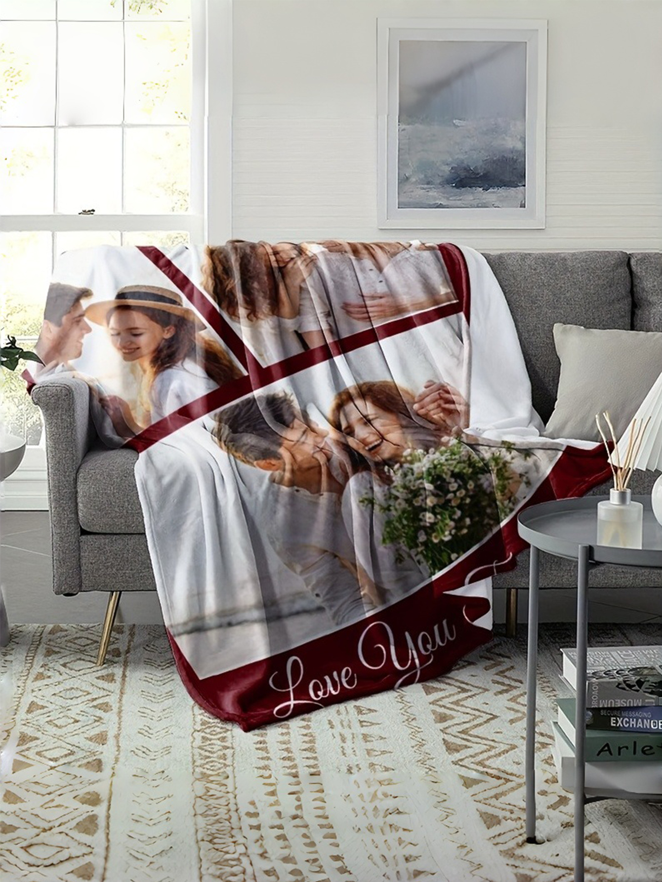 Custom Photo Memory Flannel Blanket